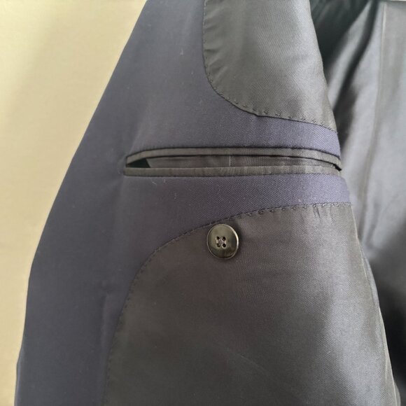 Tom Ford Peak Lapel O Connor Navy Sport Coat/ Blazer, Surgeon's Cuffs - 38 - Picture 10 of 15